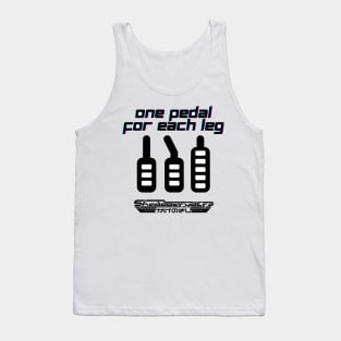 One Pedal For Each Leg Tank Top